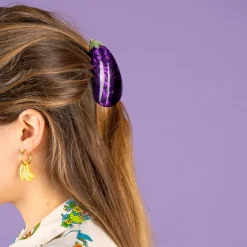 Pince à Cheveux - Aubergine