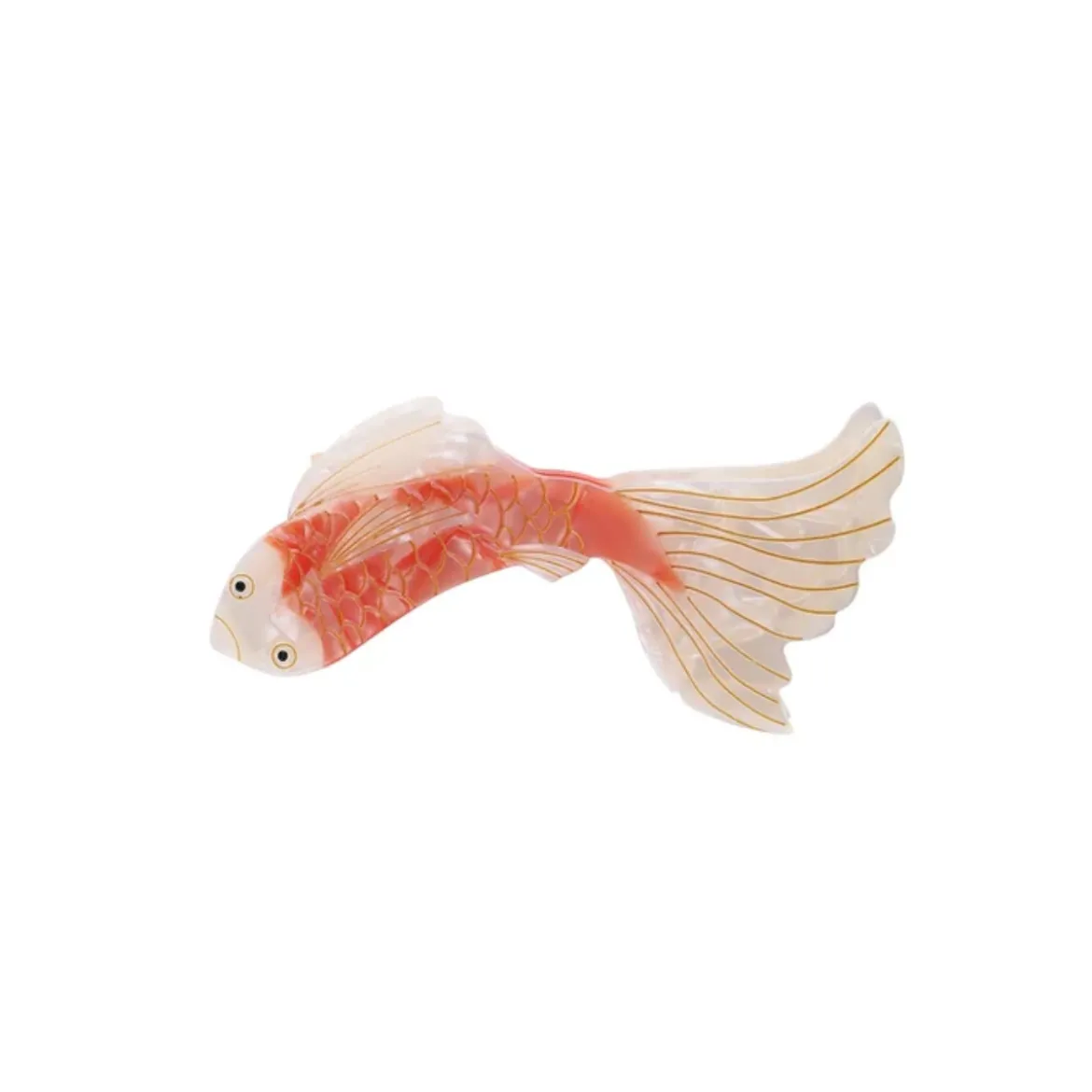 Pince à cheveux Carp Koi - Rouille/Blanc cassé