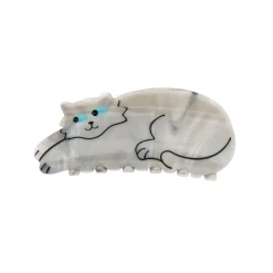 Pince à Cheveux Chat Gris