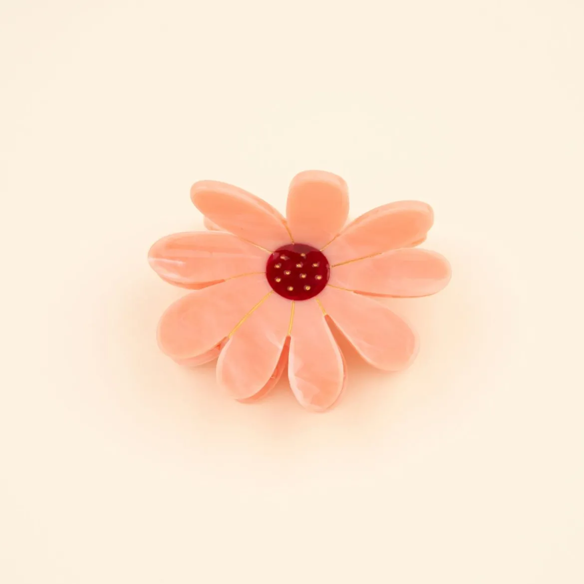 Pince à cheveux - Fleur Rose