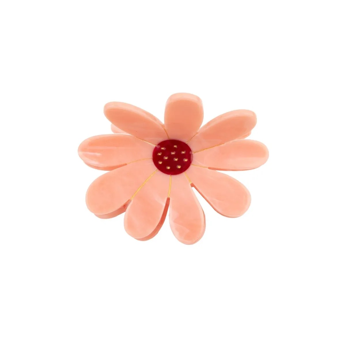 Pince à cheveux - Fleur Rose