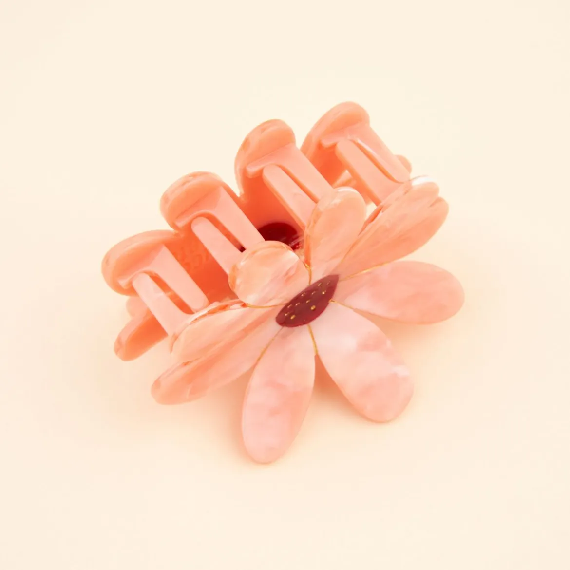 Pince à cheveux - Fleur Rose