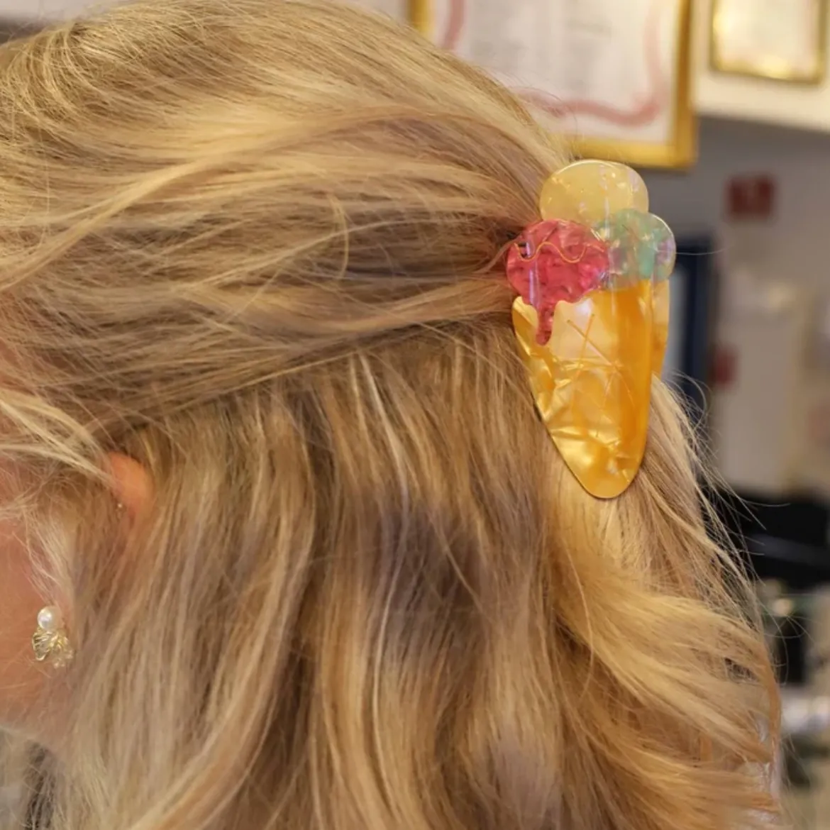 Pince à cheveux Ice Cream Cone - Multicolore