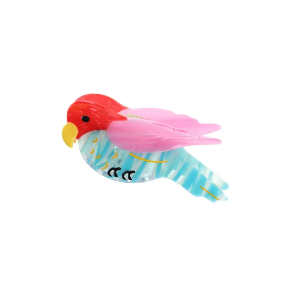 Pince à cheveux Perruche - Multicolore