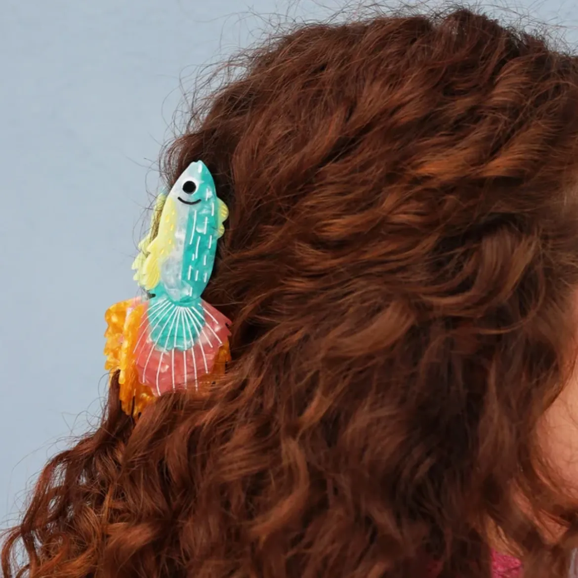 Pince à cheveux Poisson - Rainbow Multicolore