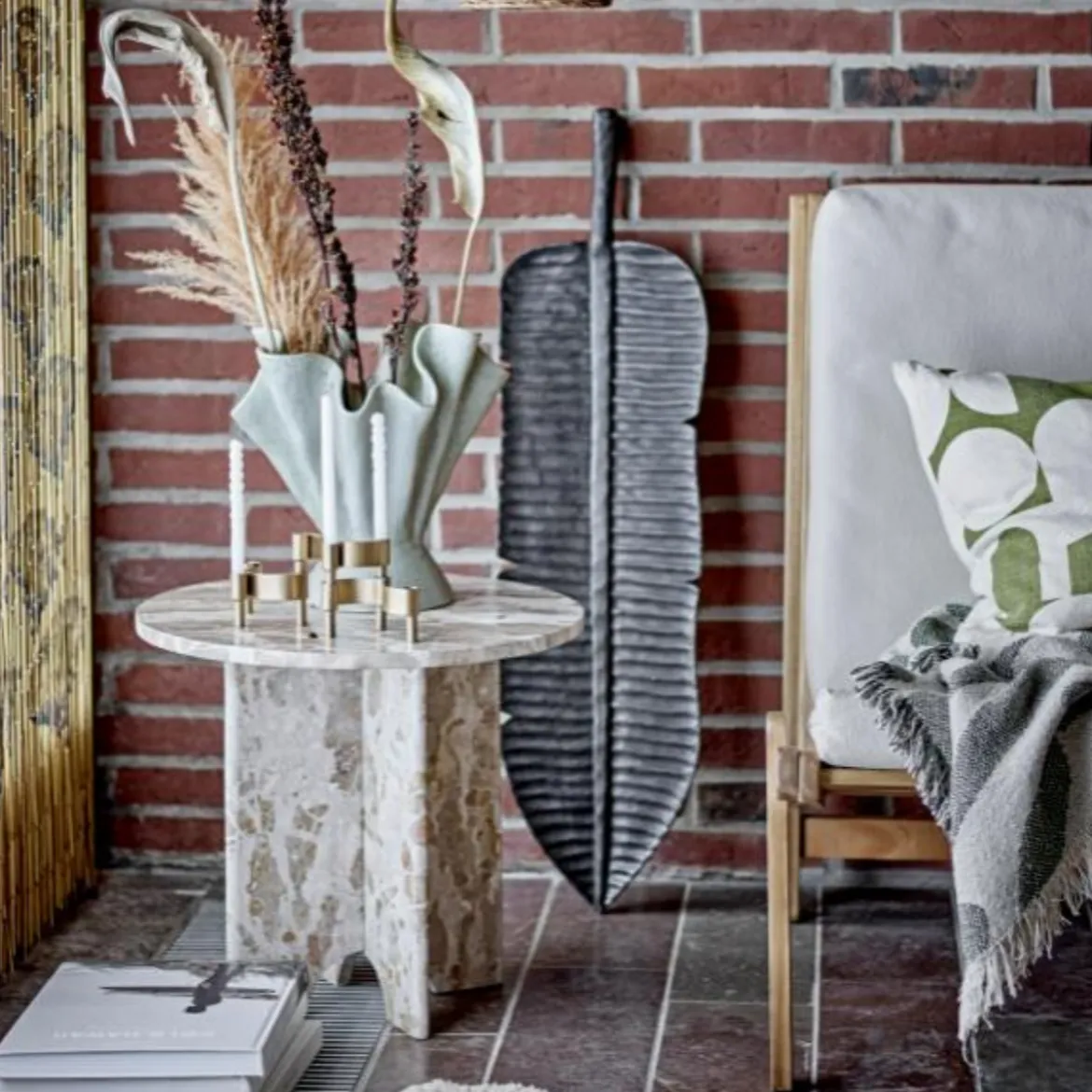 Plaid Coton Recyclé Alk Vert