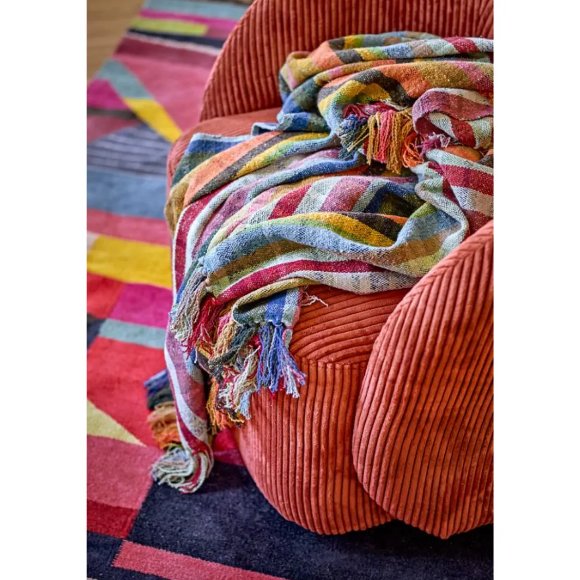 Plaid Dalmine Elmy Multicolore recyclé