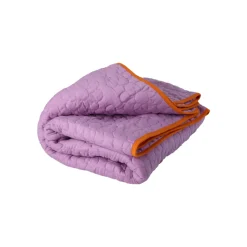 Plaid matelassé - Flower Purple/Orange