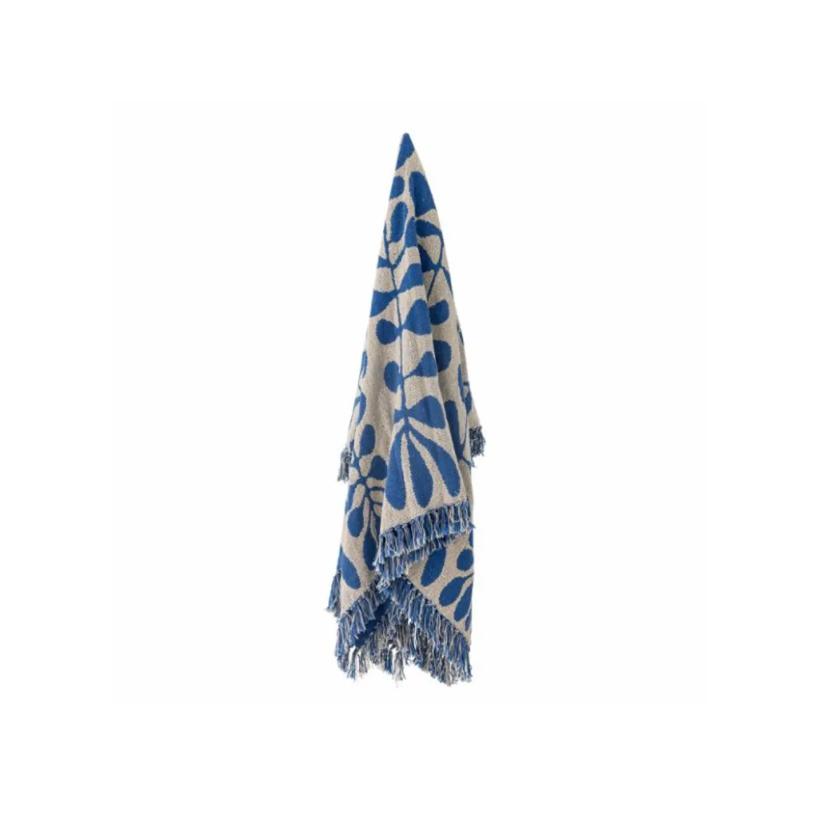 Plaid Nevine Blue Coton recyclé