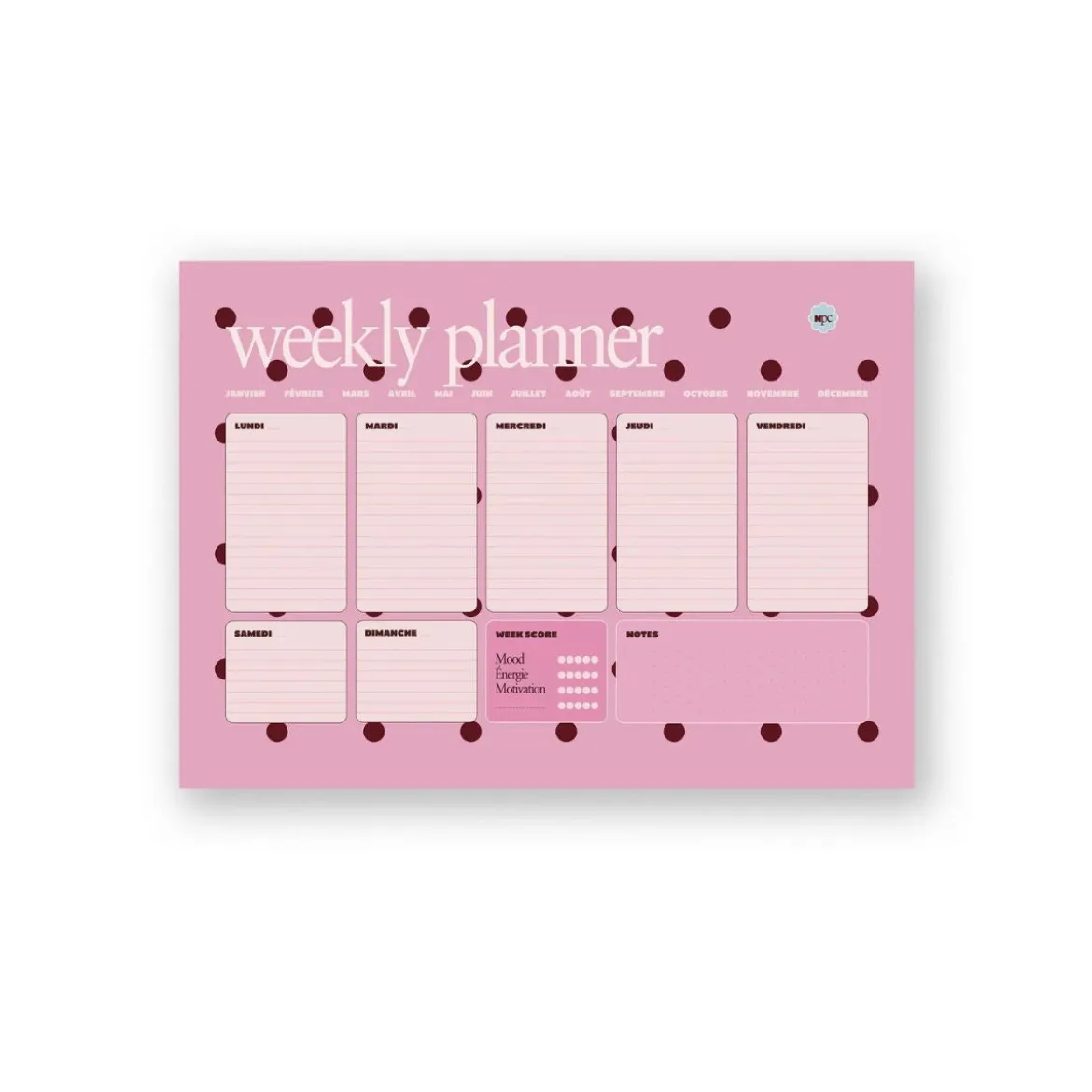 Planificateur de bureau No Procrastination Club - Tycia