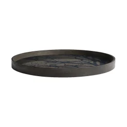 Plateau en bois Black Tree Ø 61 cm - Marron