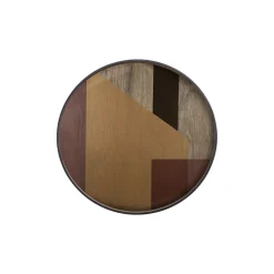 Plateau en verre - Angle - Rond