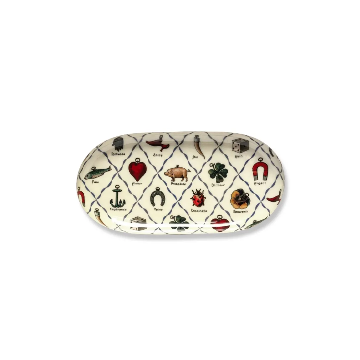 Plateau Ovale en Émail - Charms