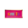 Plateau Rectangle L - Smile - Rose Néon - 10 x 21 cm