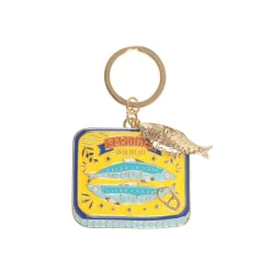 Porte-clés en boîte de sardines