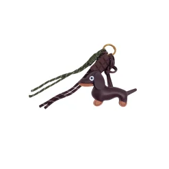 Porte-clés et bijou de sac - Chien et Chocolat Brun