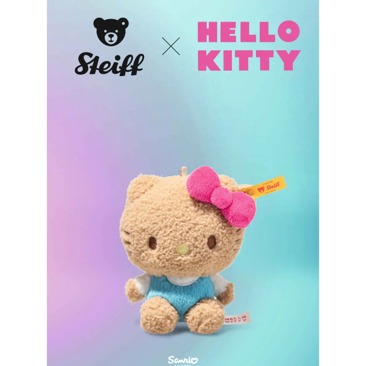 Porte-clés Hello Kitty - Beige 10 cm