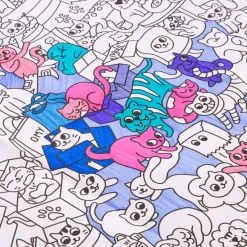 Poster géant à colorier - Kitty