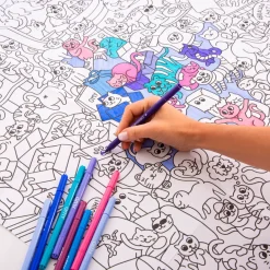 Poster géant à colorier - Kitty