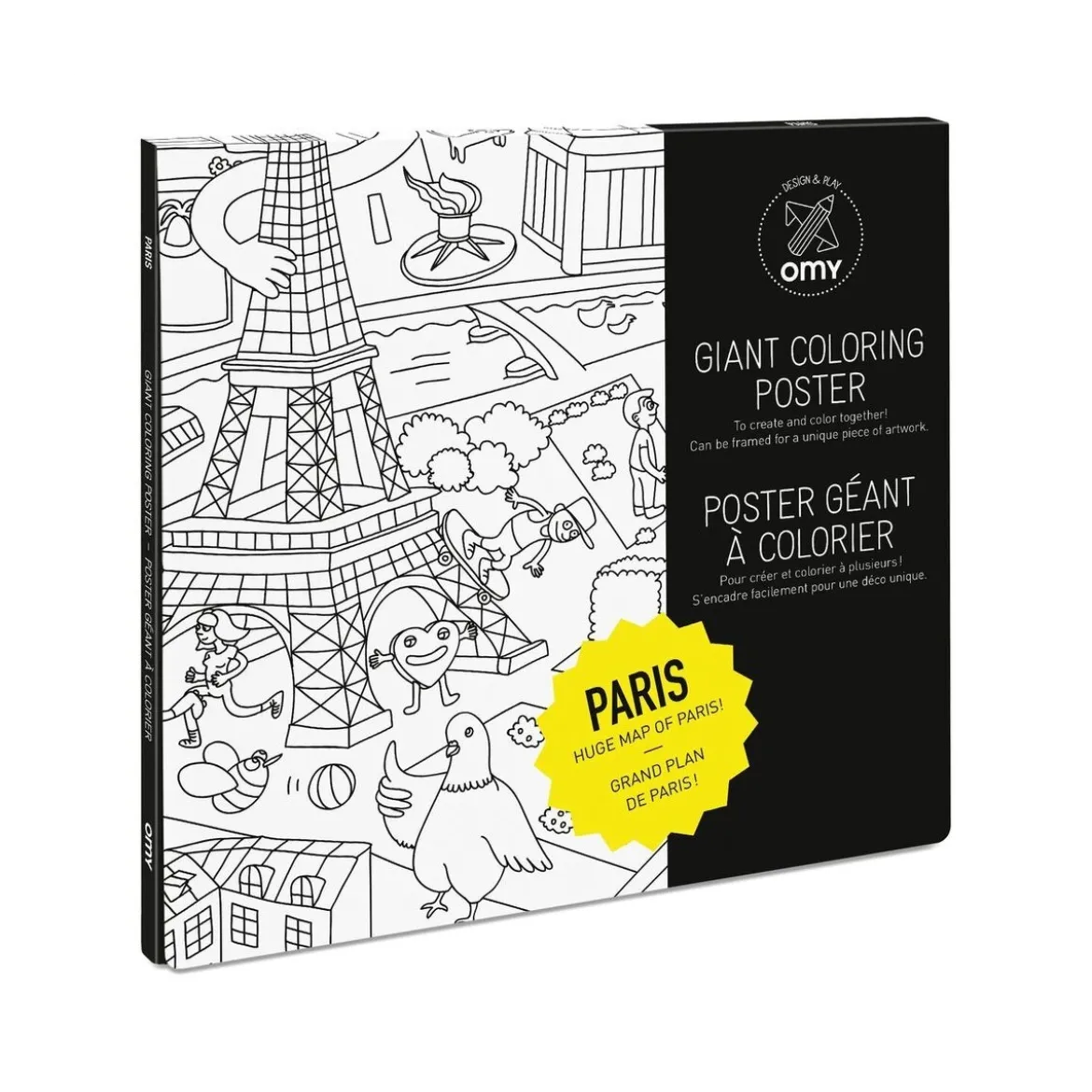 Poster Geant A Colorier - Paris