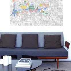 Poster Geant A Colorier - Paris