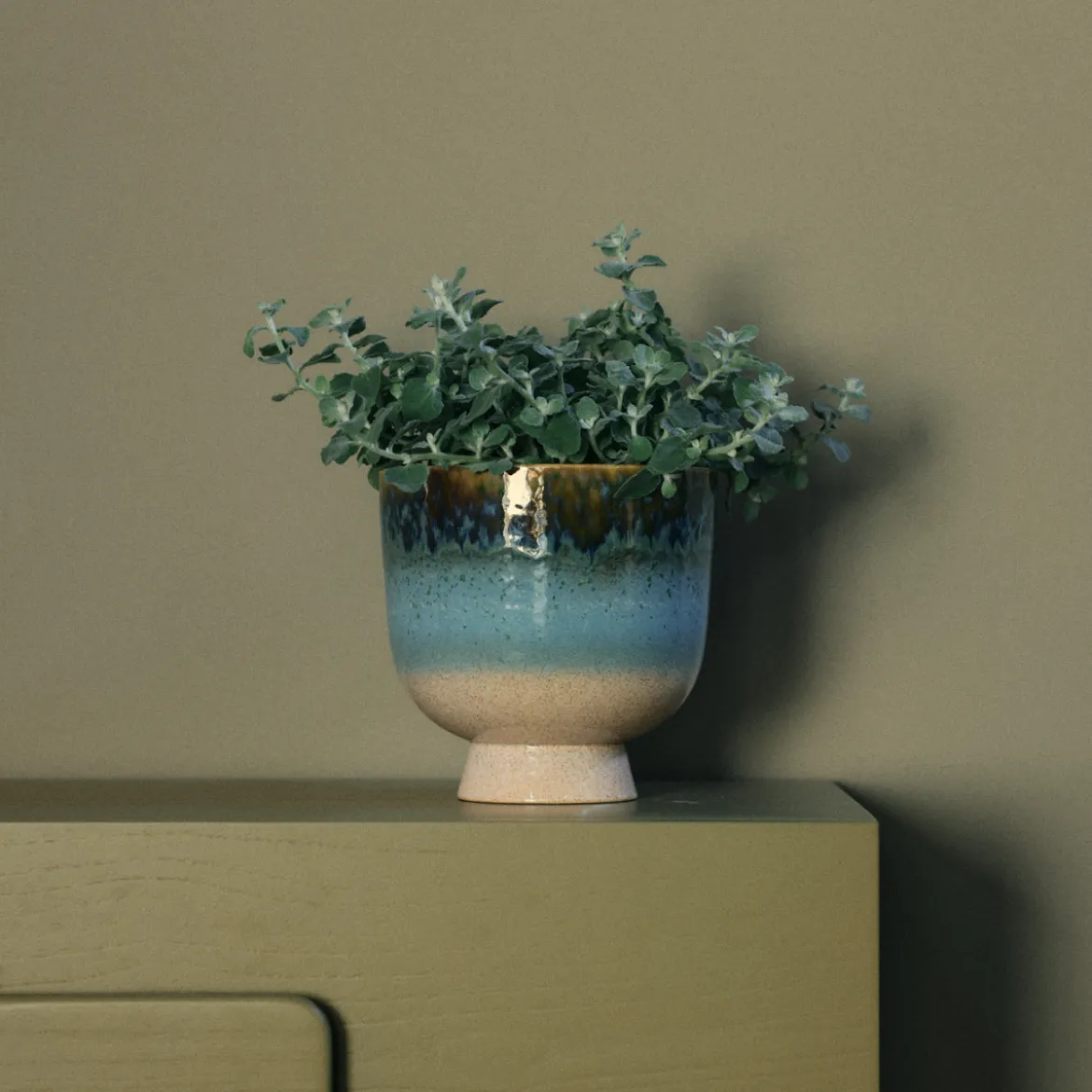 Pot de fleurs retro - Ø 20.5 cm - Lagoon