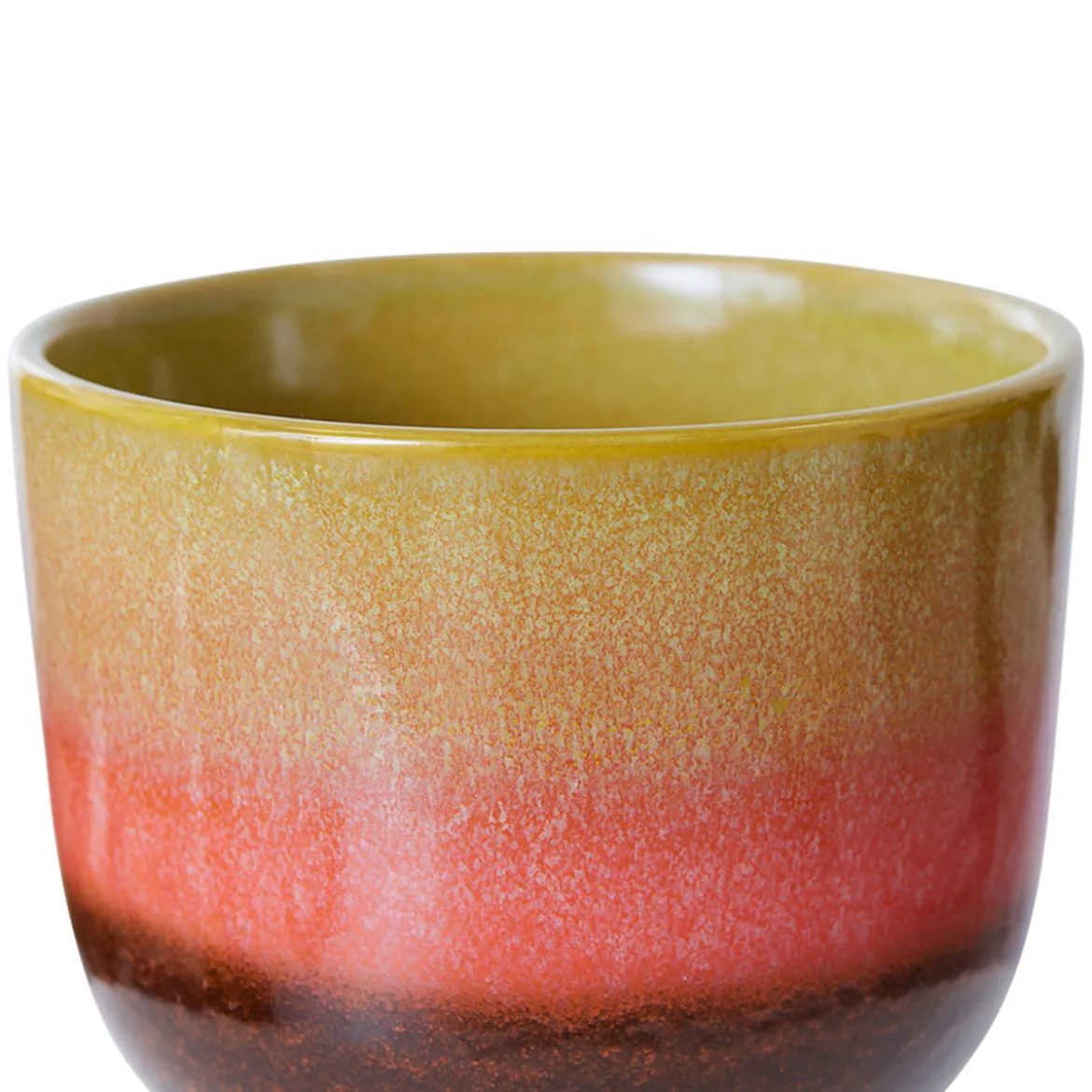 Pot de Fleurs Rétro - Ø 16.5 cm - Vert Citron