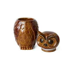 Pot Hibou en Céramique Roasted - 16.5 x 16.2 x 8.5 cm