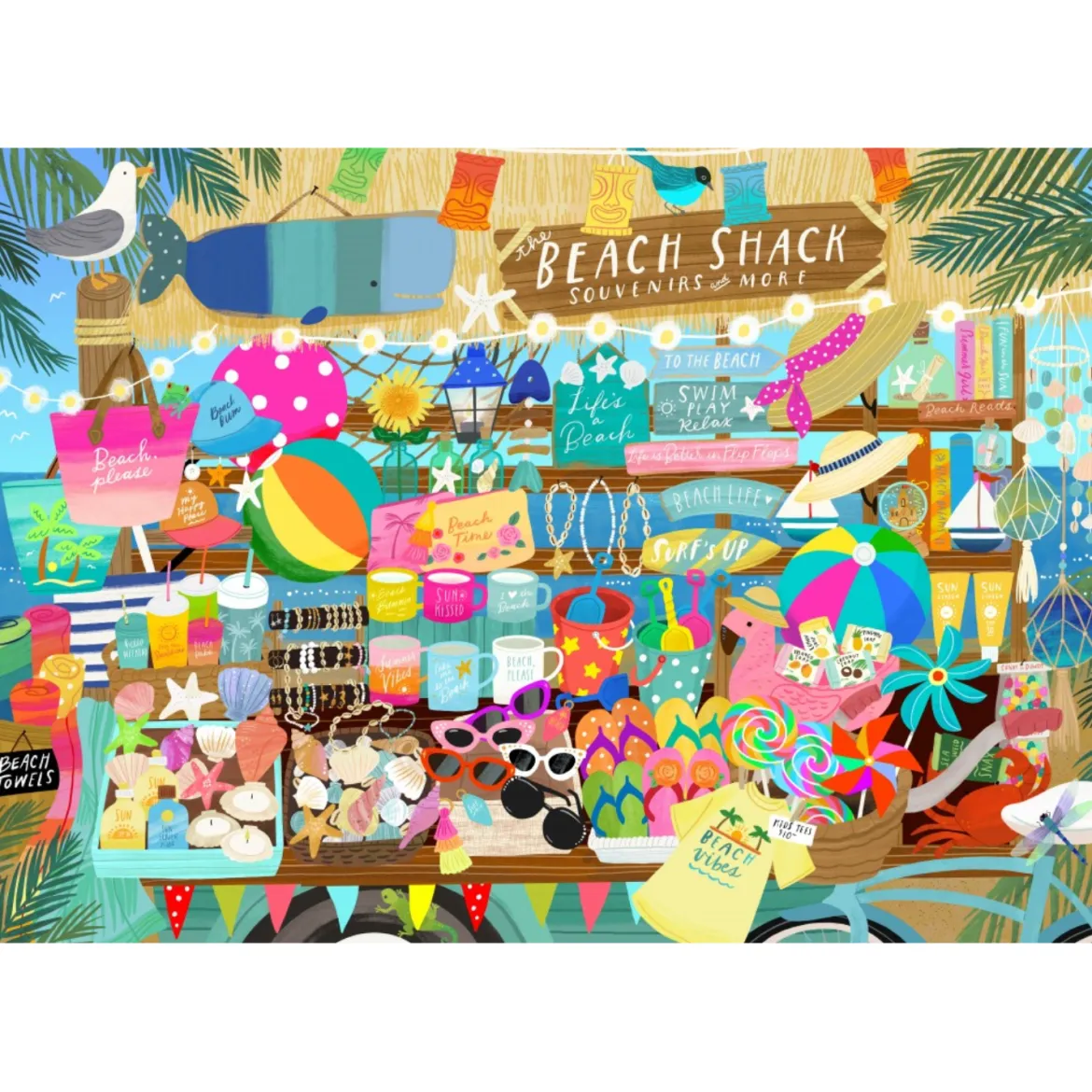 Puzzle Boutique Souvenirs de Plage - 1000 pièces