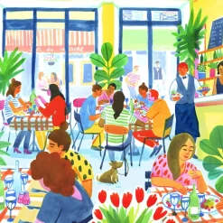 Puzzle Carré Bistrot - 1000 pièces