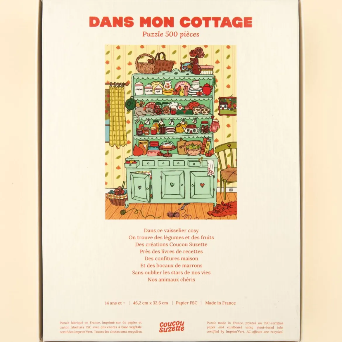 Puzzle dans mon Cottage - 500 pièces