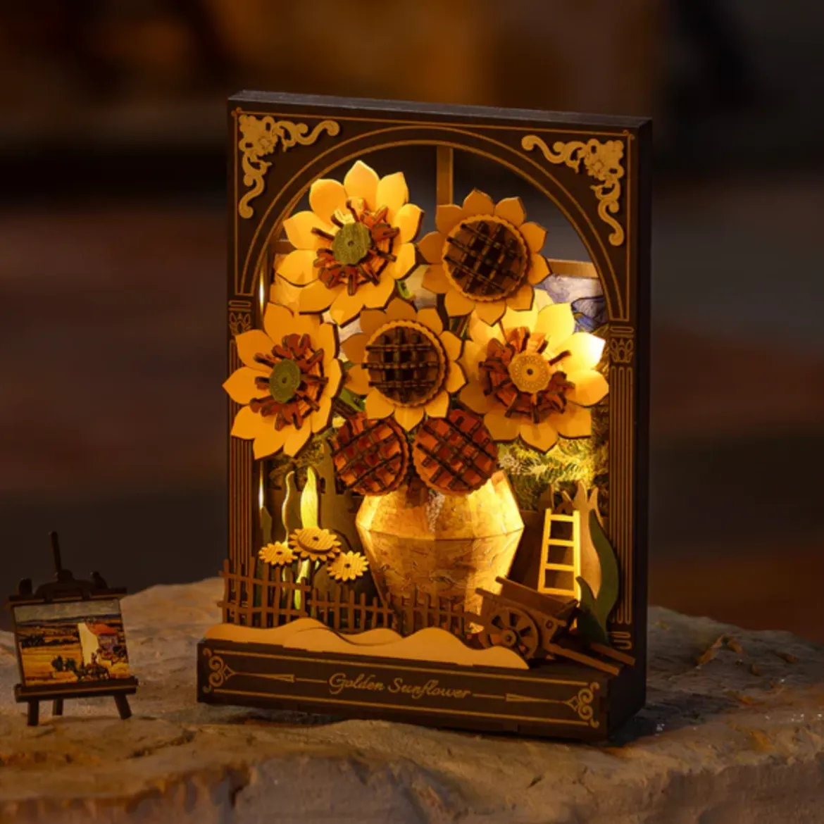 Puzzle 3D - Golden Sunflower