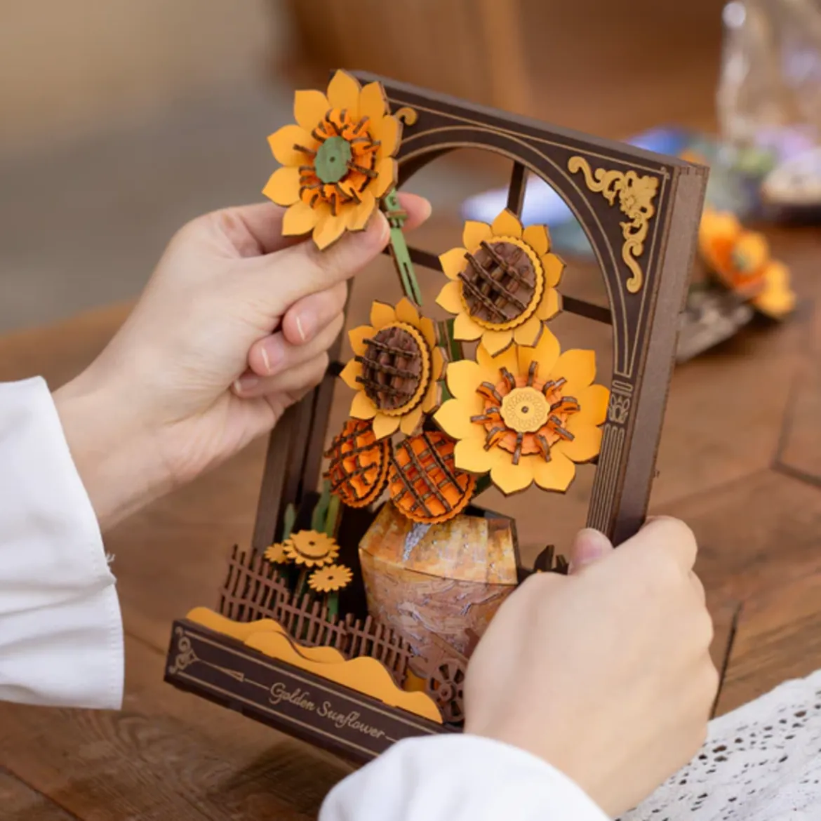 Puzzle 3D - Golden Sunflower