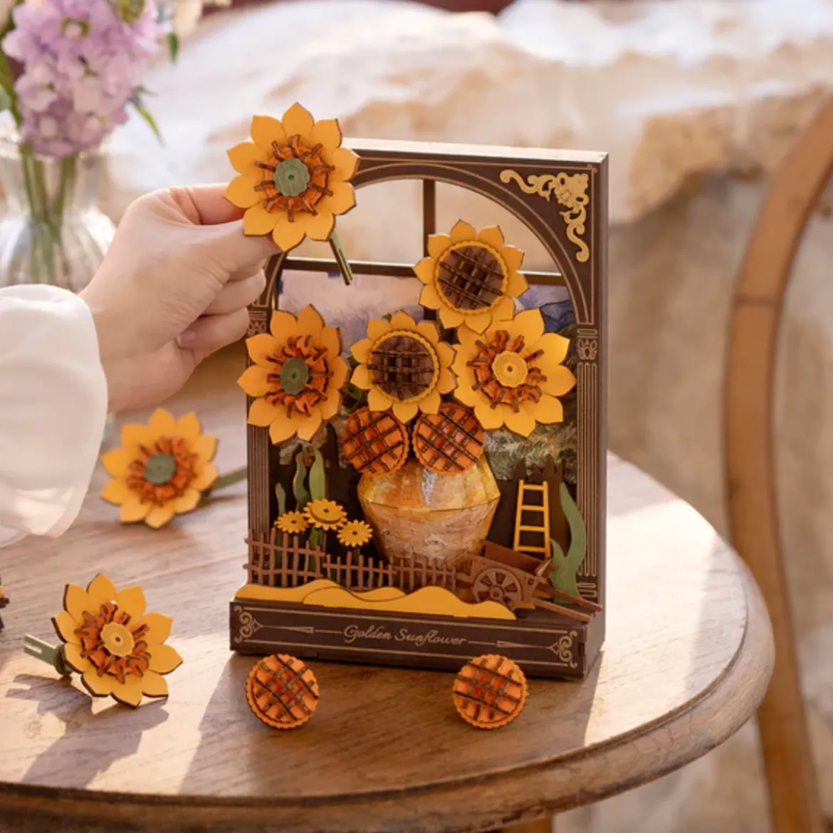 Puzzle 3D - Golden Sunflower