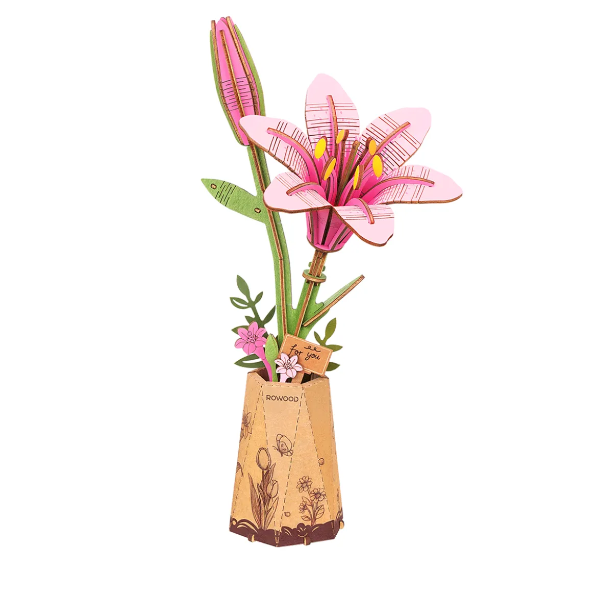 Puzzle 3D - Lys Rose