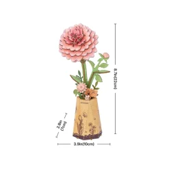 Puzzle 3D - Pink Dahlia