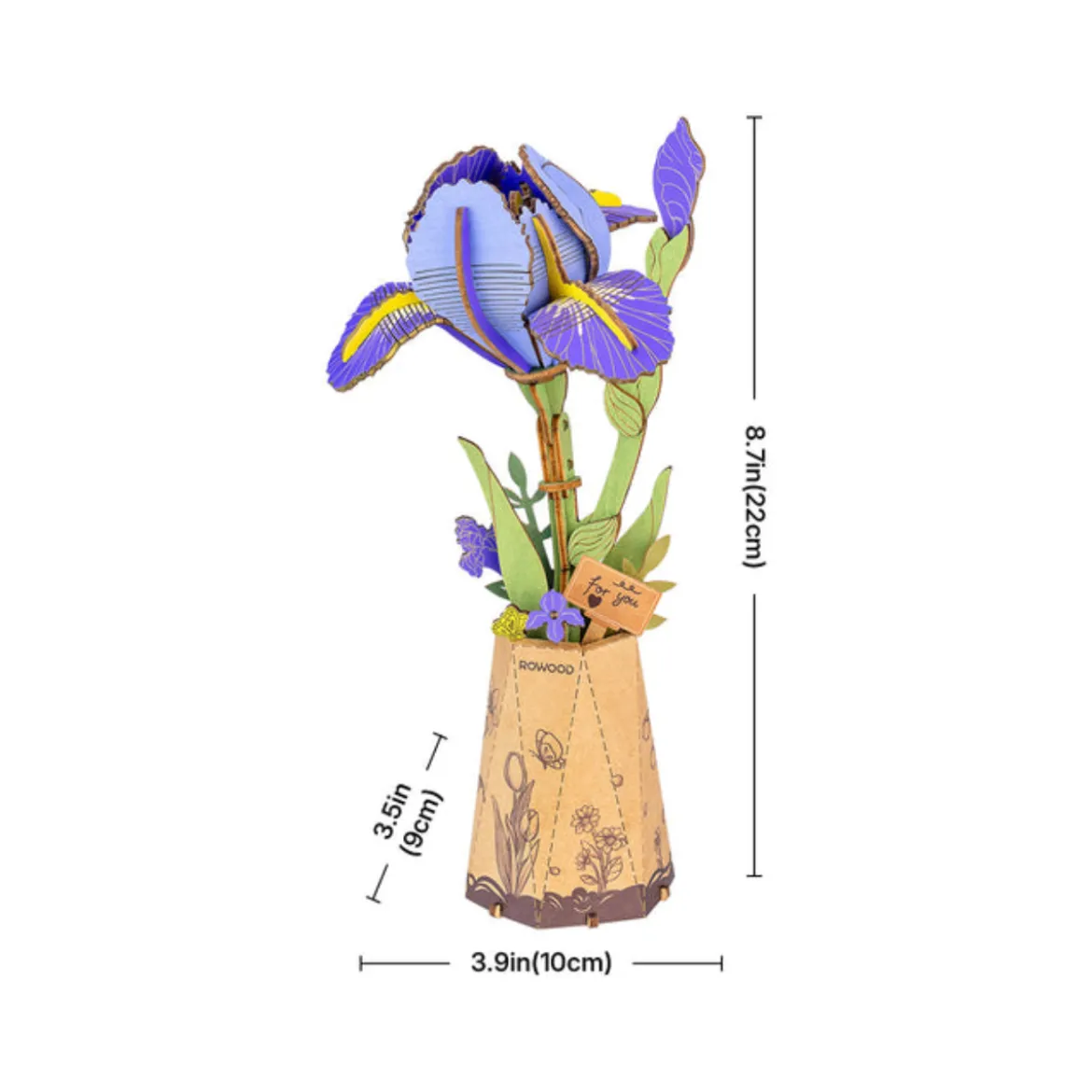Puzzle 3D - Purple Iris