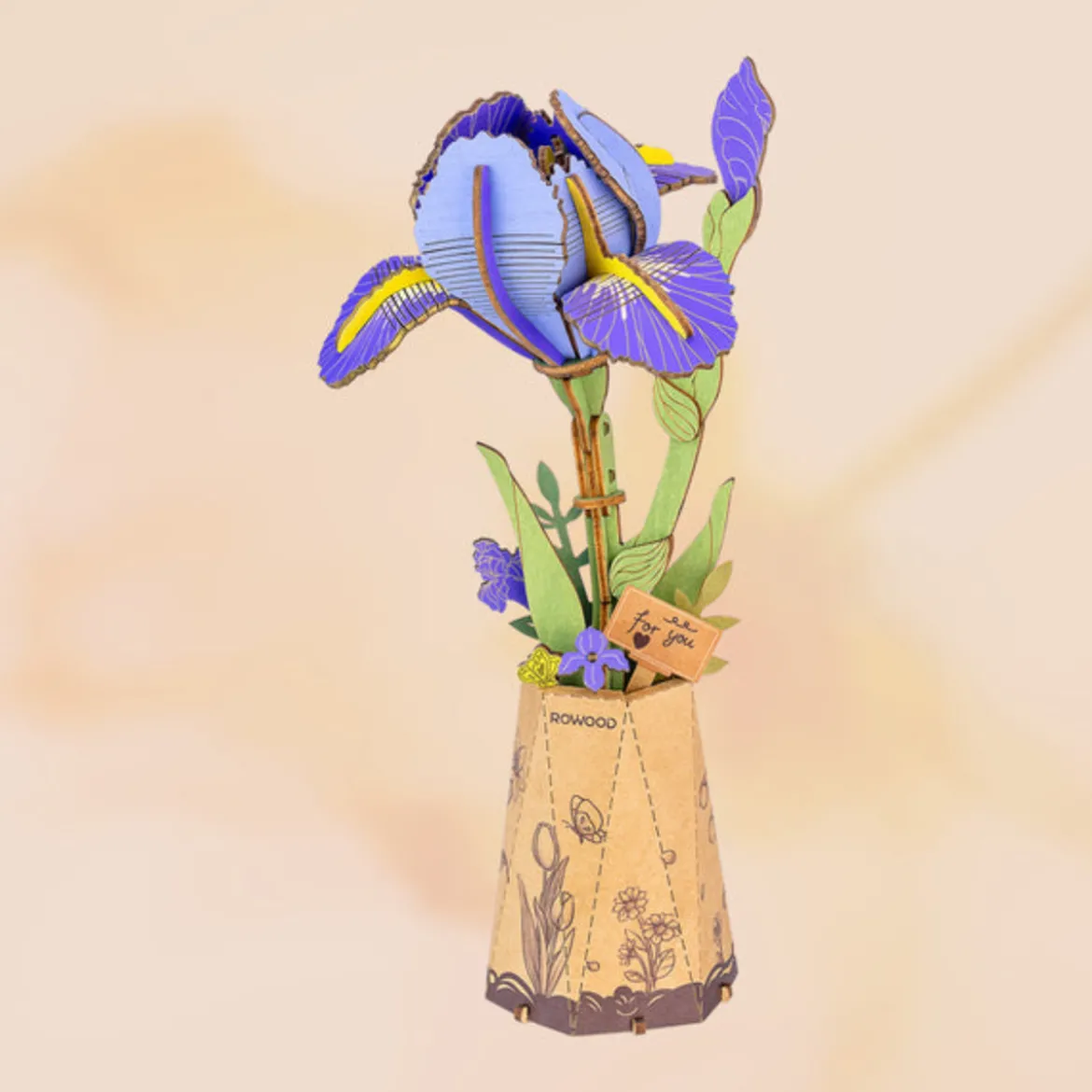 Puzzle 3D - Purple Iris