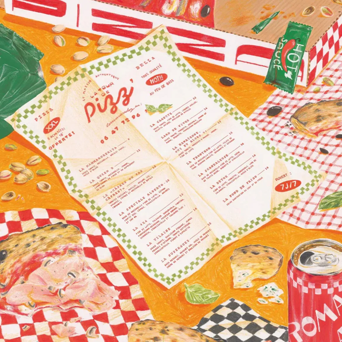 Puzzle La Pizza à emporter - 1000 pièces