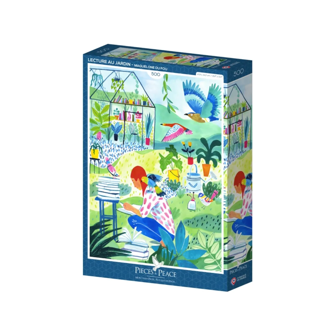 Puzzle Lecture au Jardin - 500 pièces