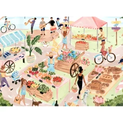Puzzle Marché Fermier - 1000 pièces