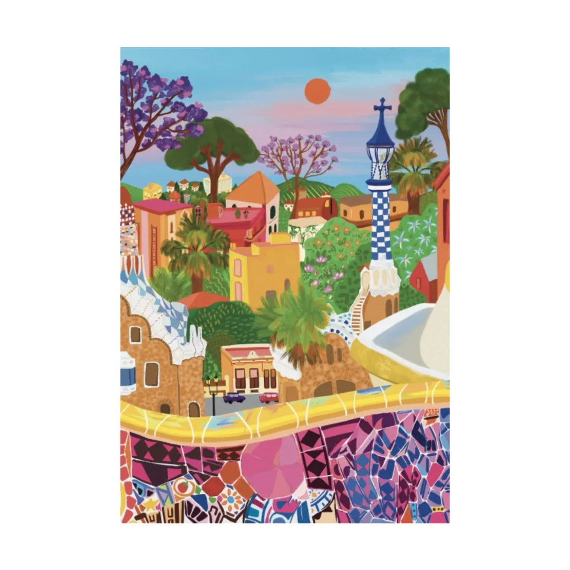 Puzzle Parc Guell - 1000 pièces