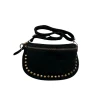 Sac Banane Cuir Suede Dion - Noir