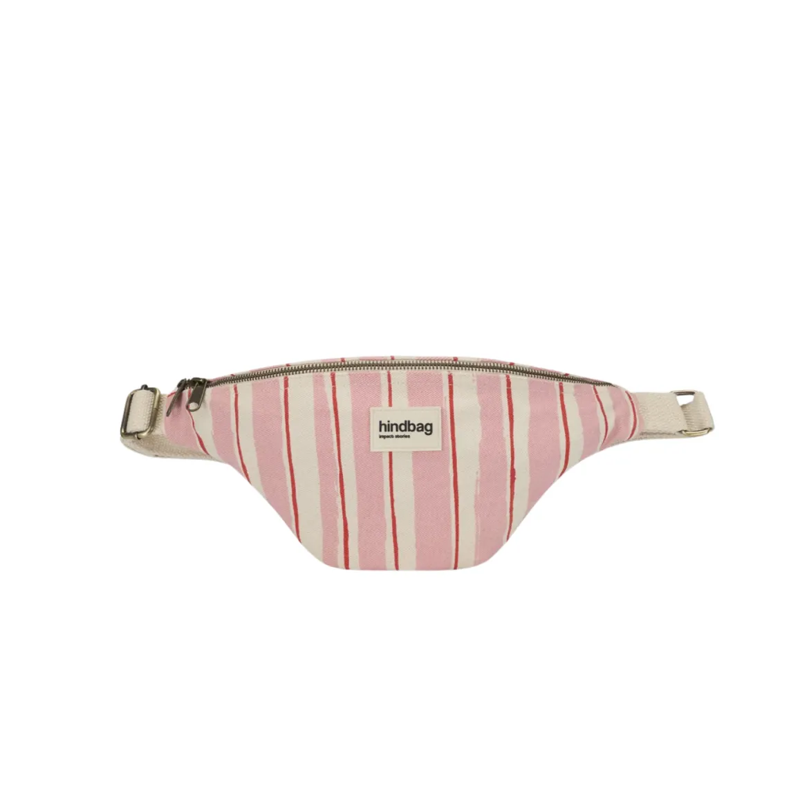 Sac Banane Olivia - Rayures Larges Rose