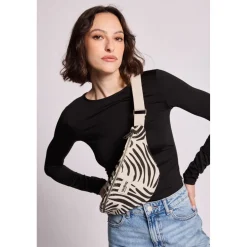 Sac Banane Olivia - Zèbres écru