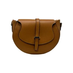 Sac bandoulière - Cuir Grainé Madelena Camel