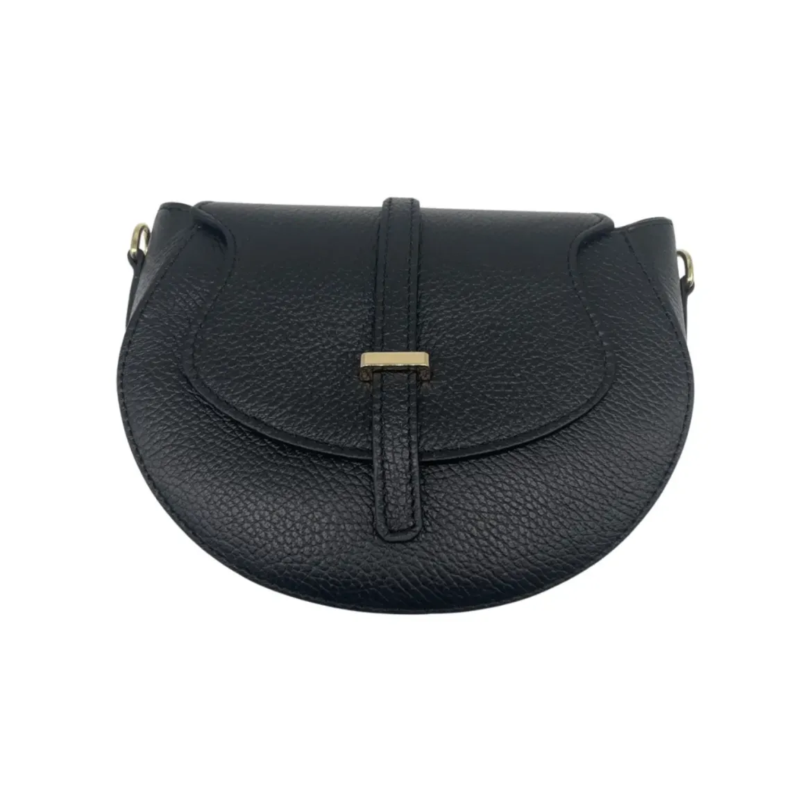 Sac bandoulière - Cuir Grainé Madelena Noir