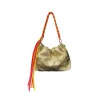 Sac Cuir Irisé Cordon - Plissa M Or