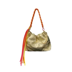 Sac Cuir Irisé Cordon - Plissa M Or