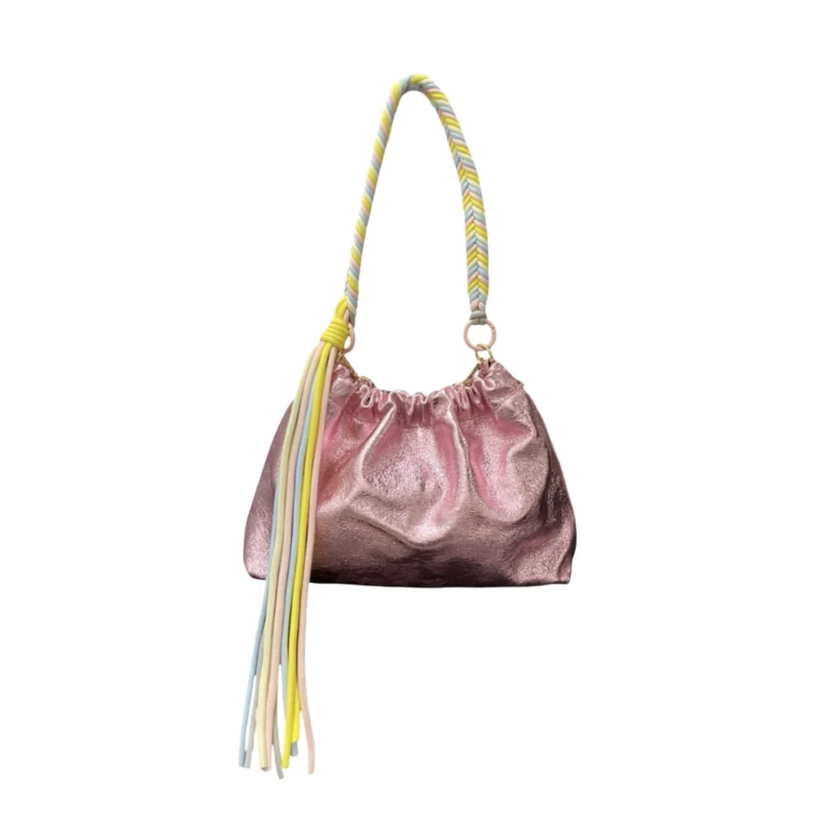 Sac Cuir Irisé Cordon - Plissa M Rose